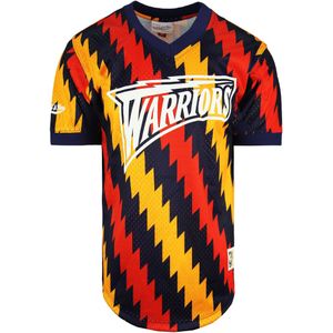 Mitchell & Ness - NBA Golden State Warriors - T-shirt - Heren - Mesh - V-Hals