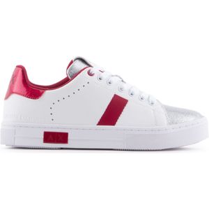 Armani Exchange - Damestrainers - Wit Rood