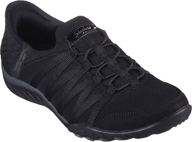 Skechers Breathe Easy-Roll with Me, damessneakers, Zwart, 35.5 EU Larga