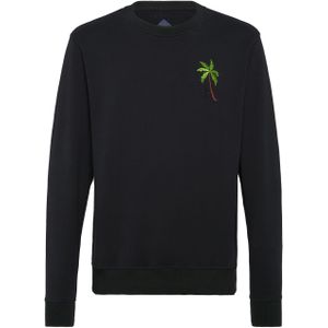 Billionaire - Sweatshirt LS Palms - Zwart - Katoen