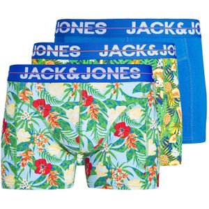 Jack & Jones Plus size boxershorts heren trunks jacpineapple gebloemd 3-pack