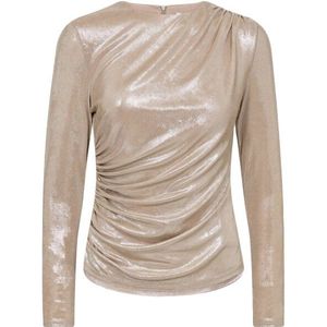 Co'Couture, Dames, Blouses & Shirts, Beige, Maat: XS