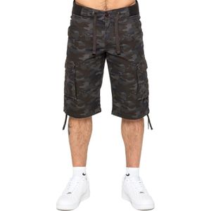 Enzo - Camo Combat Cuffed Shorts - Korte Broek