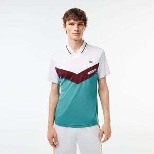 Lacoste - Tennis X Danii Medvedev - Poloshirt - Witblauw - Naadloos