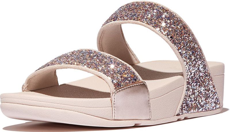 FitFlop Lulu multi-tonal glitter slides