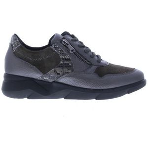 Waldläufer - Funky K - Dames Sneaker - Lichtgewicht - Leer - Metallic Accenten