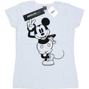 Li-cense Disney dames mickey mouse peace hand katoenen t-shirt