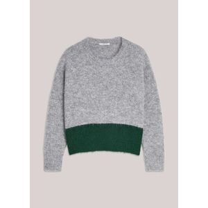 Summum 7s7963-7997 825 sweater cozy melange knit mid grey