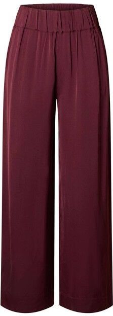 Viscose Wide-leg Broek - Regular Fit - Mid-waist - Met Elastische Tailleband