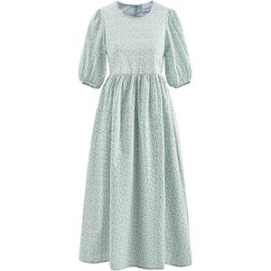 Casey-jurk van katoenen poplin in groen