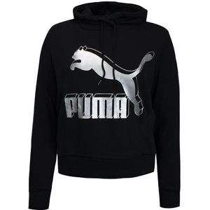 Puma - Graphic Logo - Pullover - Zwart - Dames - Hoodie