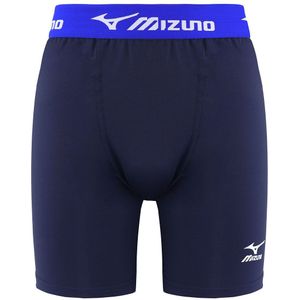 Mizuno - Logo - Korte Broeken - Navy - Baselayer