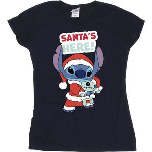Li-cense Disney dames lilo & stitch santa´s here katoenen t-shirt