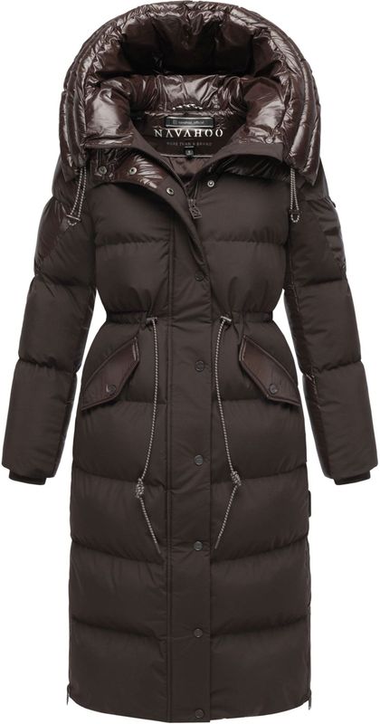 Navahoo - Knusperherz - Gewatteerde Mantel - Met Taillekoord en Capuchon