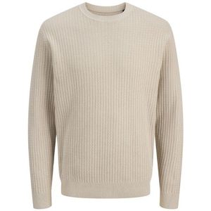 Jack & Jones - Jprblubarkley Knit Crew Neck - Trui - Zand