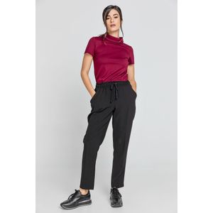 Conquista - Crêpe Broek - Zwart - Taps Toelopend