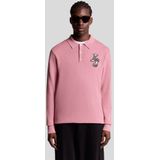 Lyle & Scott - Gebreid Poloshirt - Roze - Lange Mouwen
