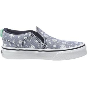 Vans - Asher - Slip-On - Blauw - Canvas - Dames