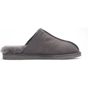 Highland - Muiltjes - Grijs Suède - Echte Schapenvacht - Winterwarm en Antislip