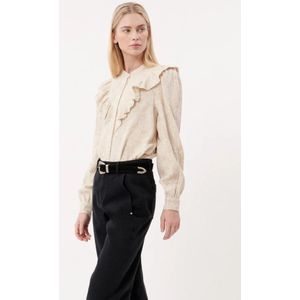 FRNCH Blouses met ruffles en kant lyane