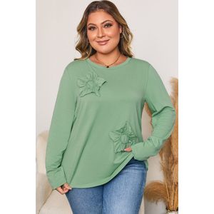 Bloemdetail Lange Mouwen Top