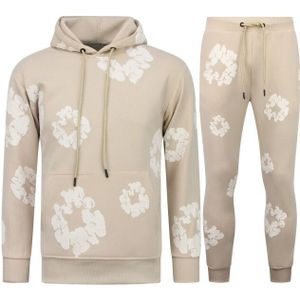 Top-Star Dik geweven trainingspak met bloemen all over bloemenpak