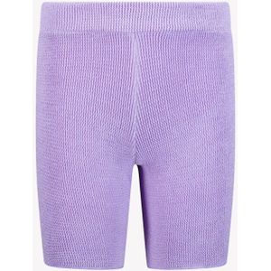 MC2 SAINT BARTH - Kira Lurex Korte Broek - Paars - Stretch - Kreukel Effect