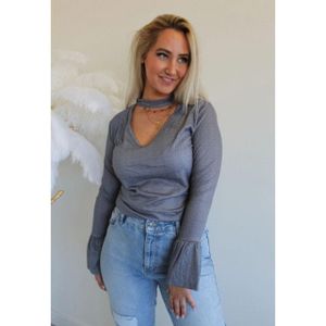 The Dezzy Factory Celine top | grijs