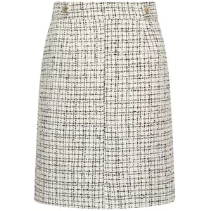 BALAYSIER Dames Midi Paillettenrok met Voering Glanzende Rokken Elastische Taille Potloodrok Geschikt voor Banketten en Feesten, Lichtgoud, XL