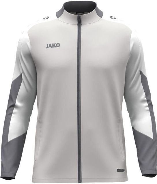 JAKO - Dynamic - Polyester Jas - Lichtgrijs/Wit/Grijs