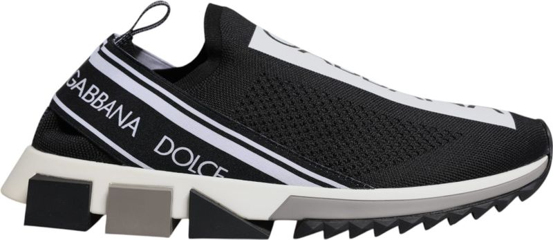 Dolce & Gabbana - Sorrento - Slip-On Sneaker - Zwart Wit - Heren