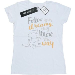 Li-cense Disney dames dumbo volg je droom katoenen t-shirt
