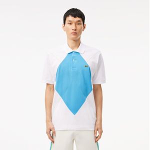Lacoste - Classic Fit L.12.12 Argyle - Poloshirt - Witblauw