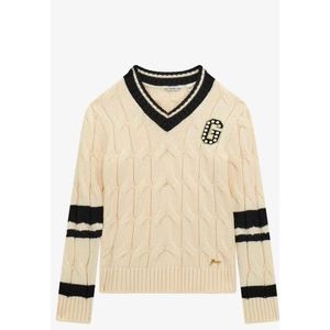 Guess - Kabel Truitje - Cream - Meisjes Vest