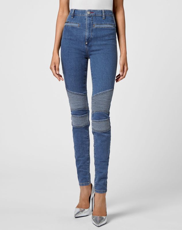 Philipp Plein - Skinny Jeans Iconic - Blauw - Denim