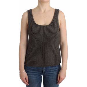 Ermanno Scervino Grijze Gebreide Top Gebreide Trui Merino Wol