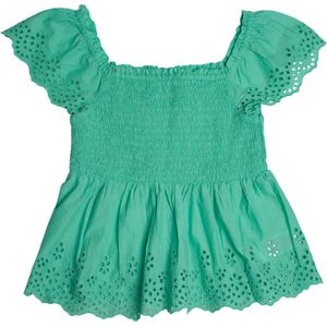 Korte blouse met geborduurde oogjes 557992 voor meisjes