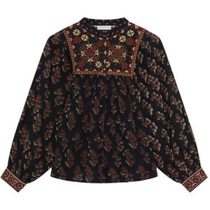 Maison Hotel - Blouse lange mouw - Zwart