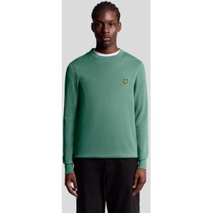 Lyle & Scott - Cotton Merino Crew Neck Jumper - Groen - Trui