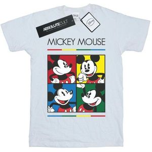Li-cense Disney heren mickey mouse vierkant gekleurd t-shirt