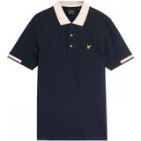 Lyle & Scott - Half Tipped Poloshirt - Marineblauw
