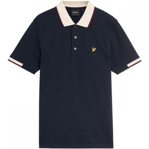 Lyle & Scott - Half Tipped Poloshirt - Marineblauw