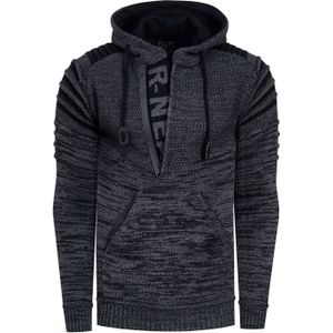 Rusty Neal - Grof Gebreide Trui - Casual Pasvorm - Capuchon