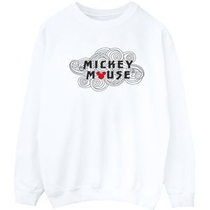 Li-cense Disney heren mickey mouse swirl logo sweatshirt