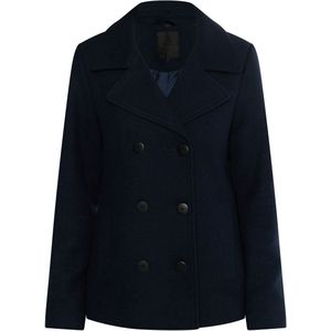 DreiMaster - Erwtenjas - Nachtblauw - Dames - Wolmix