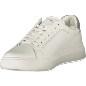 Calvin Klein - Sneakers - Wit - Polyester - Vetersluiting