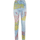 Philipp Plein - Super High Waist Jegging Bombing Graffiti - Veelkleurig - Skinny Broeken
