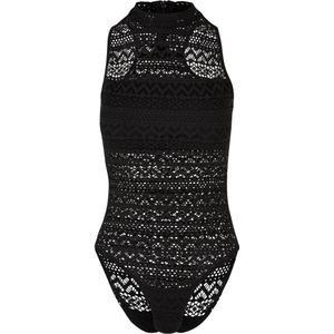 Urban Classics Dames gehaakte jersey schildpadhals bodysuit