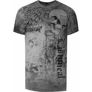 Rusty Neal - Biker T-shirt - All-over Print - Heren - Normale Pasvorm - 100% Katoen