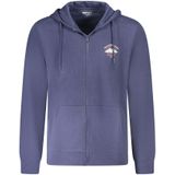 Wrangler - Cotton Zip Hoodie - Blauw - Heren - Katoen